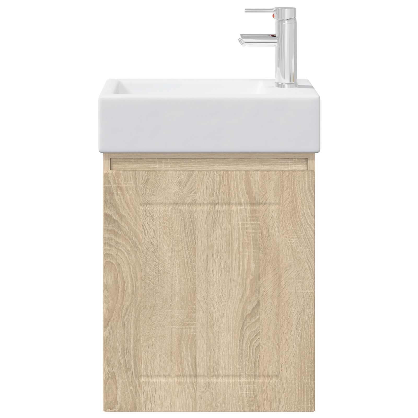 Badkamermeubel met kraan Sonoma Eiken 45,5 x 25,5 x 84 cm is nu te koop bij PeponiXL, paradijselijk wonen!