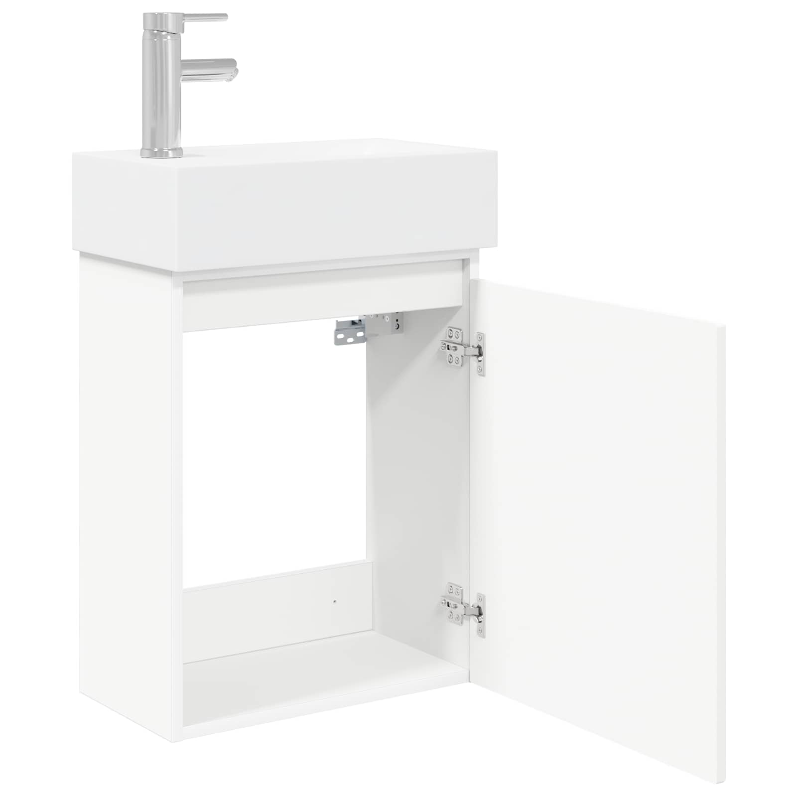 Badkamermeubel met kraan Wit 45,5 x 22,5 x 84 cm is nu te koop bij PeponiXL, paradijselijk wonen!