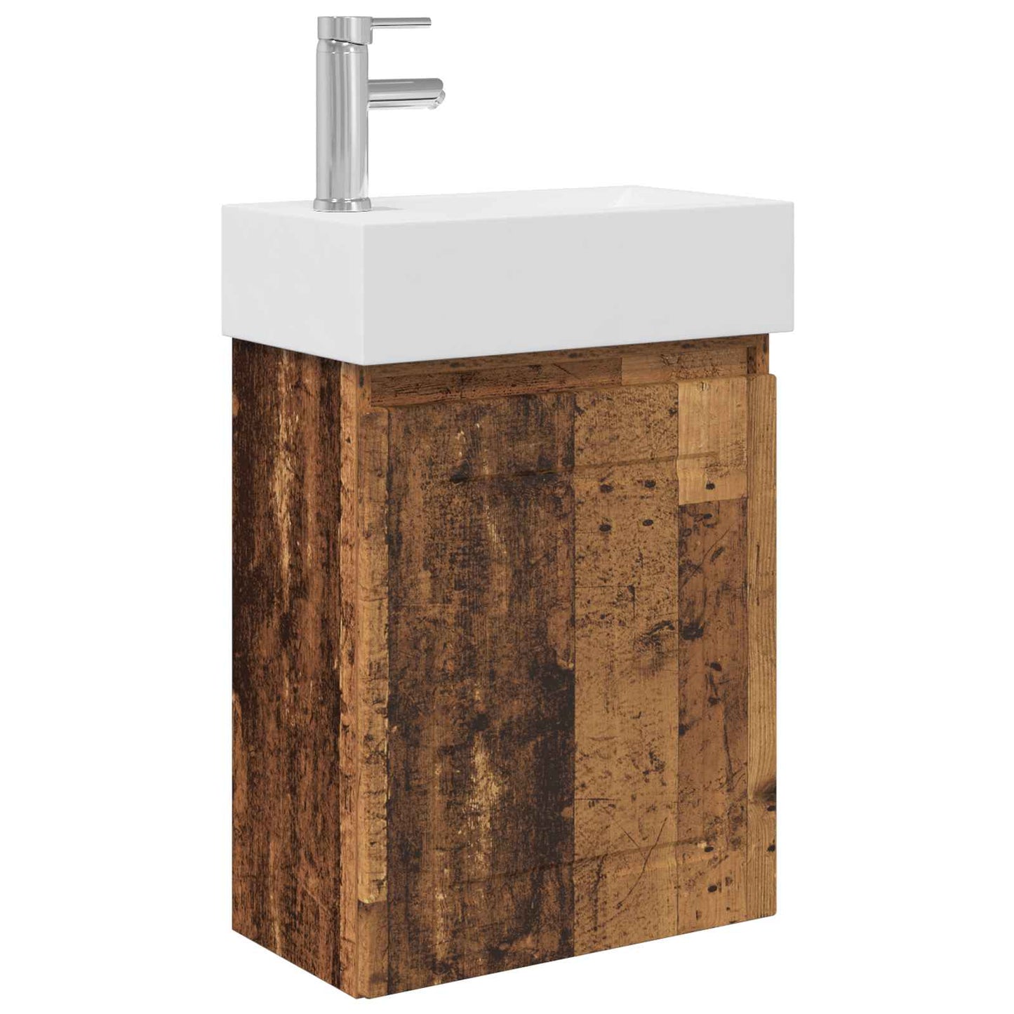 Badkamermeubel met kraan Oud hout 45,5 x 22,5 x 84 cm is nu te koop bij PeponiXL, paradijselijk wonen!