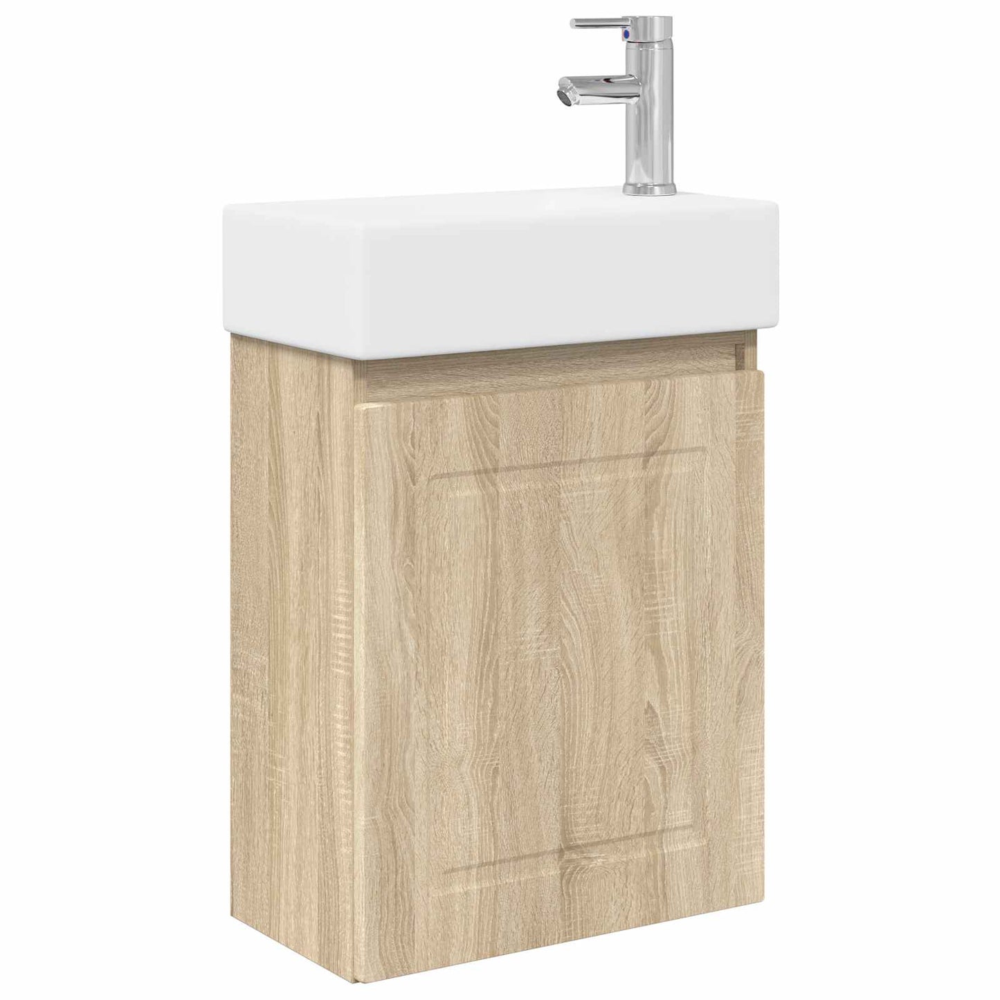 Badkamermeubel met kraan Sonoma Eiken 45,5 x 22,5 x 84 cm is nu te koop bij PeponiXL, paradijselijk wonen!
