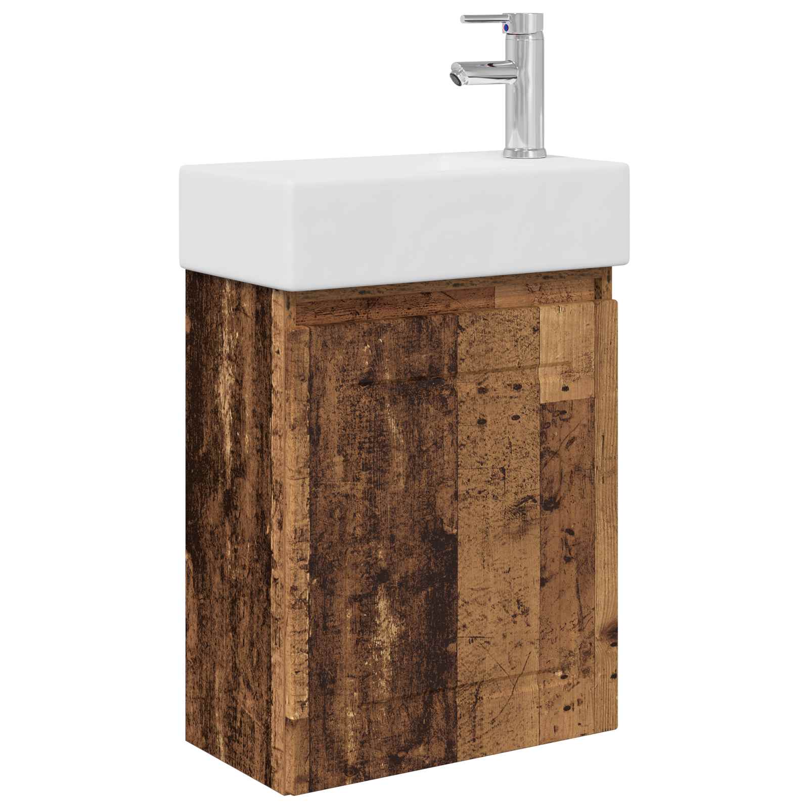 Badkamermeubel met kraan Oud hout 45,5 x 22,5 x 84 cm is nu te koop bij PeponiXL, paradijselijk wonen!