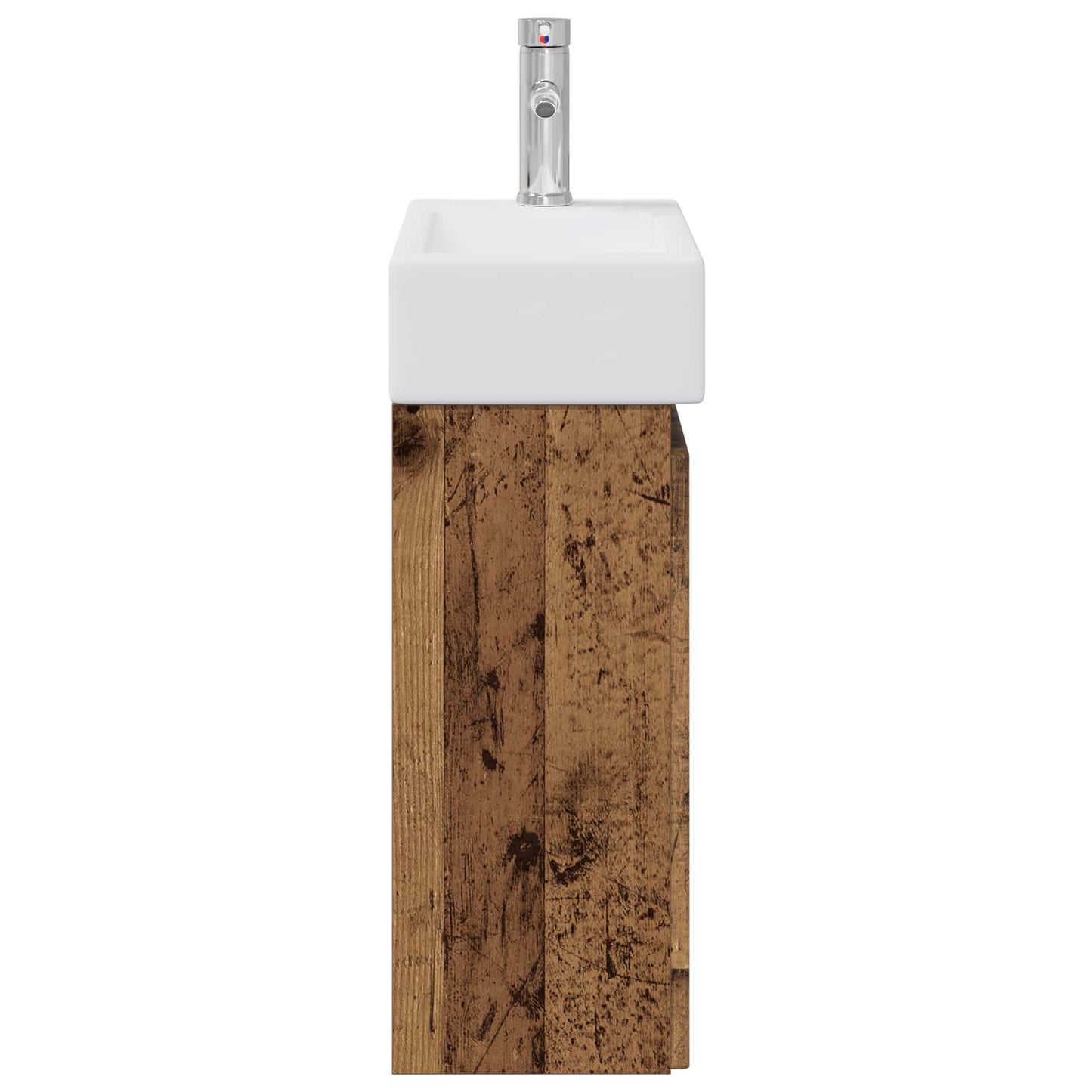 Badkamermeubel met kraan Oud hout 45,5 x 22,5 x 84 cm is nu te koop bij PeponiXL, paradijselijk wonen!