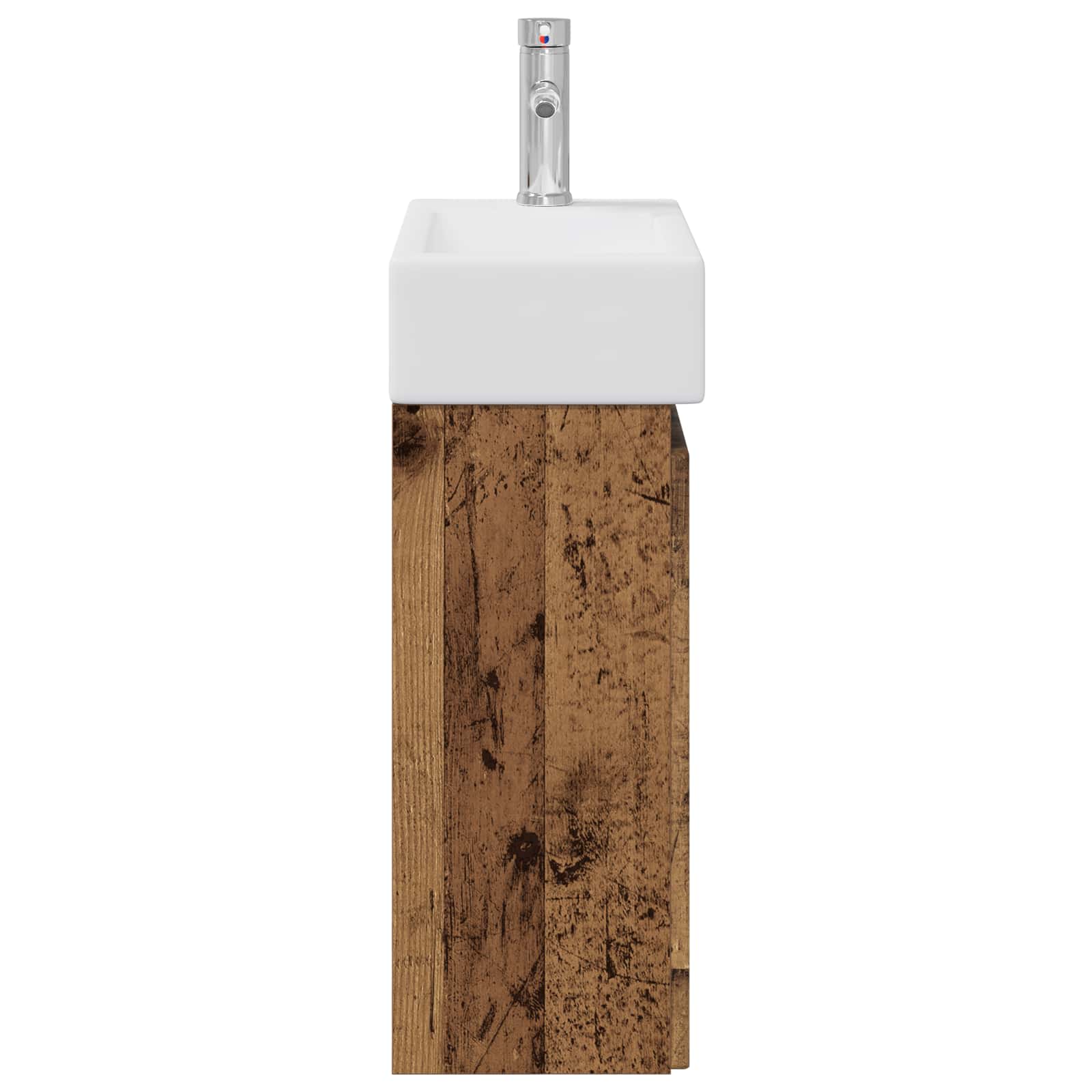 Badkamermeubel met kraan Oud hout 45,5 x 22,5 x 84 cm is nu te koop bij PeponiXL, paradijselijk wonen!