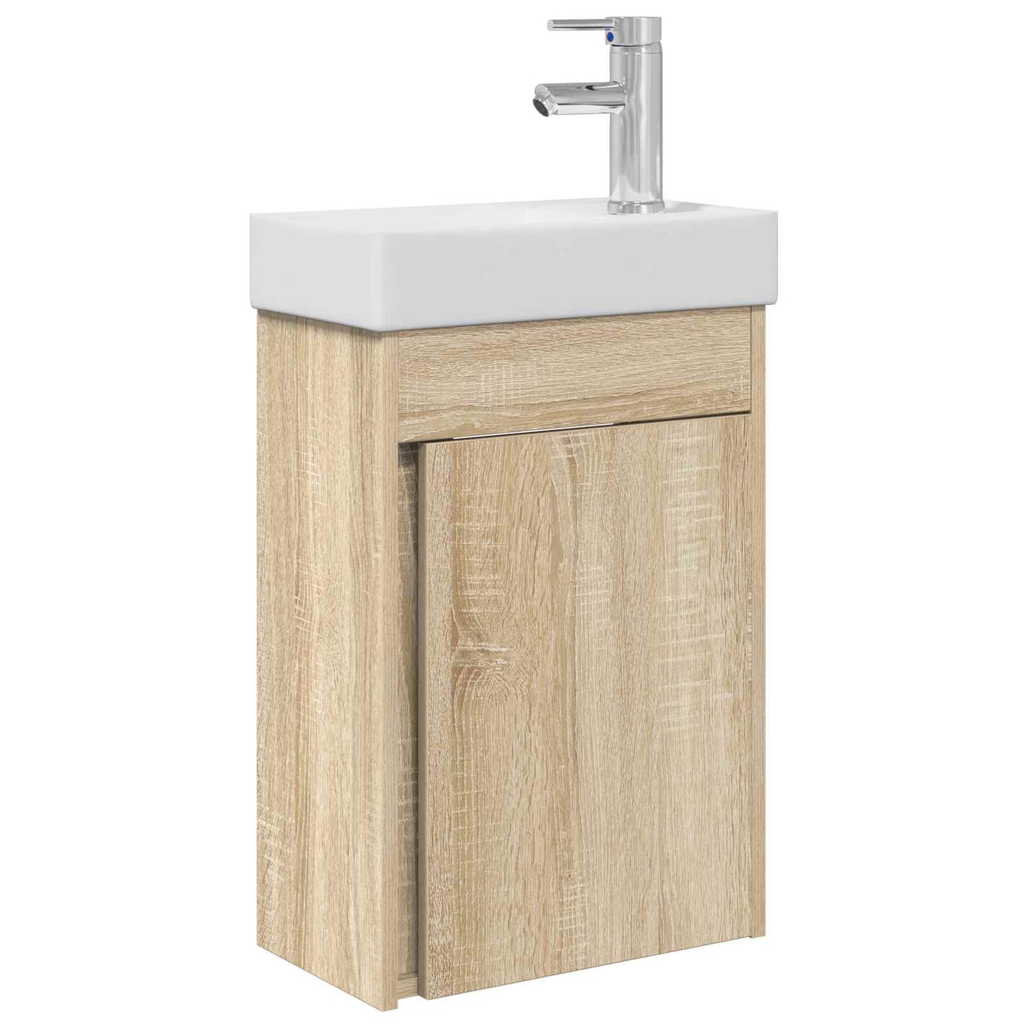 Badkamermeubel met kraan Sonoma Eiken 40,5 x 22,5 x 62 cm is nu te koop bij PeponiXL, paradijselijk wonen!