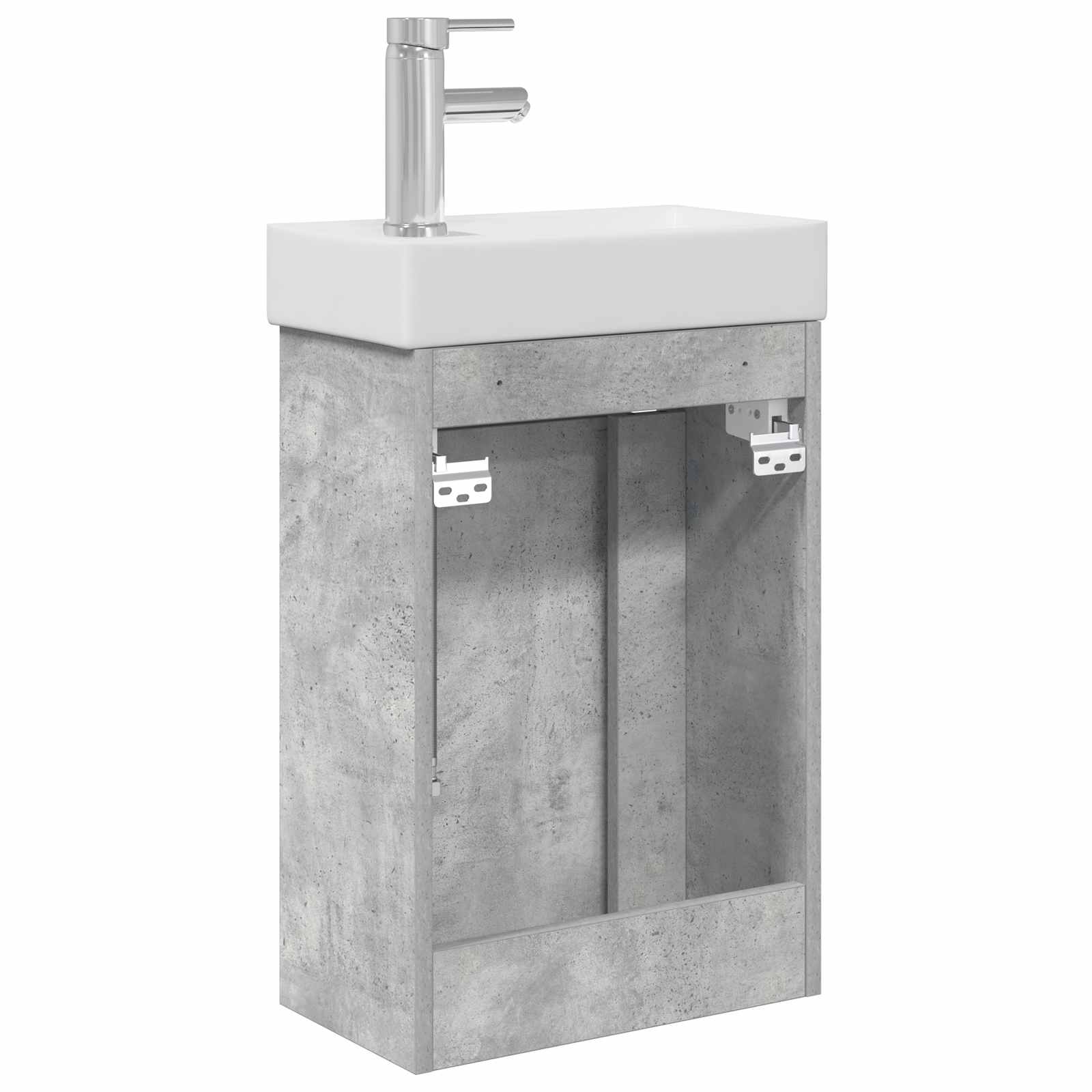Badkamermeubel met kraan Betongrijs 40,5 x 22,5 x 62 cm is nu te koop bij PeponiXL, paradijselijk wonen!