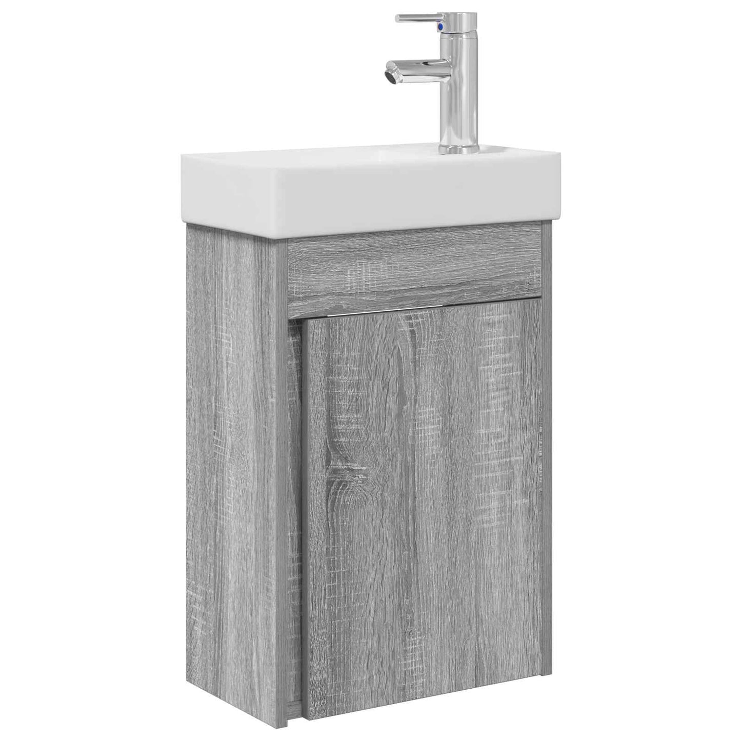 Badkamermeubel met kraan Grijs Sonoma 40,5 x 22,5 x 62 cm is nu te koop bij PeponiXL, paradijselijk wonen!