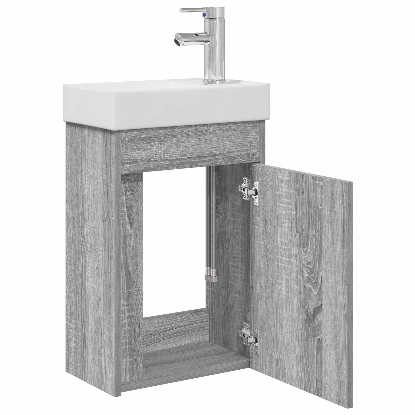 Badkamermeubel met kraan Grijs Sonoma 40,5 x 22,5 x 62 cm is nu te koop bij PeponiXL, paradijselijk wonen!