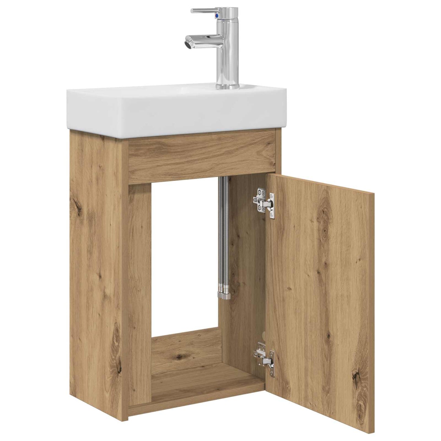 Badkamerkast met wastafel Artisan eik 40,5 x 22,5 x 62 cm is nu te koop bij PeponiXL, paradijselijk wonen!
