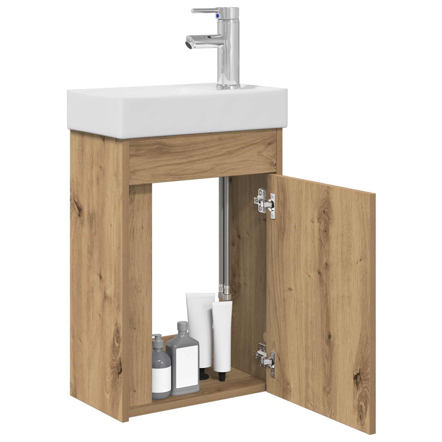 Badkamerkast met wastafel Artisan eik 40,5 x 22,5 x 62 cm is nu te koop bij PeponiXL, paradijselijk wonen!