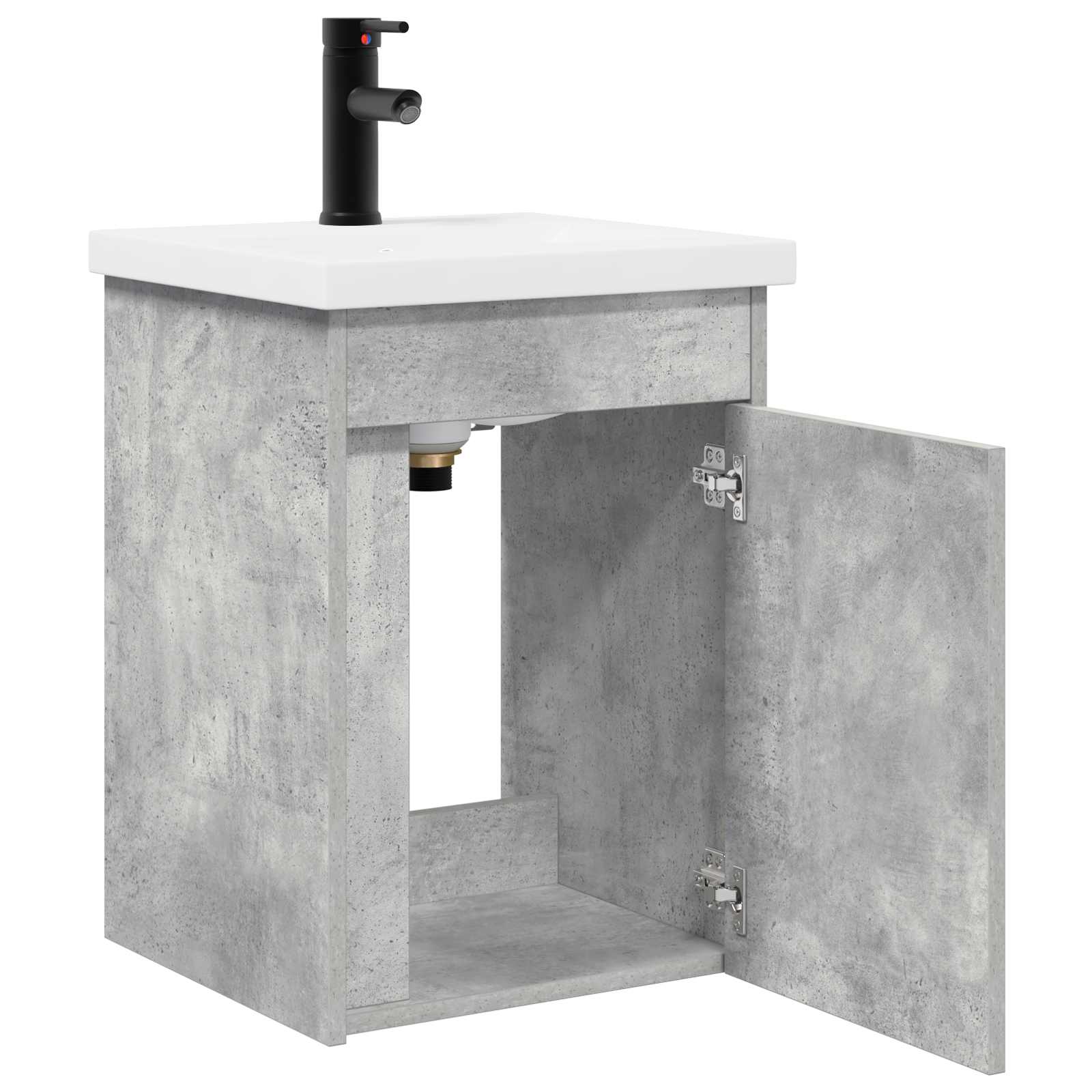 Badkamermeubel met kraan Betongrijs 42 x 40 x 74,5 cm is nu te koop bij PeponiXL, paradijselijk wonen!