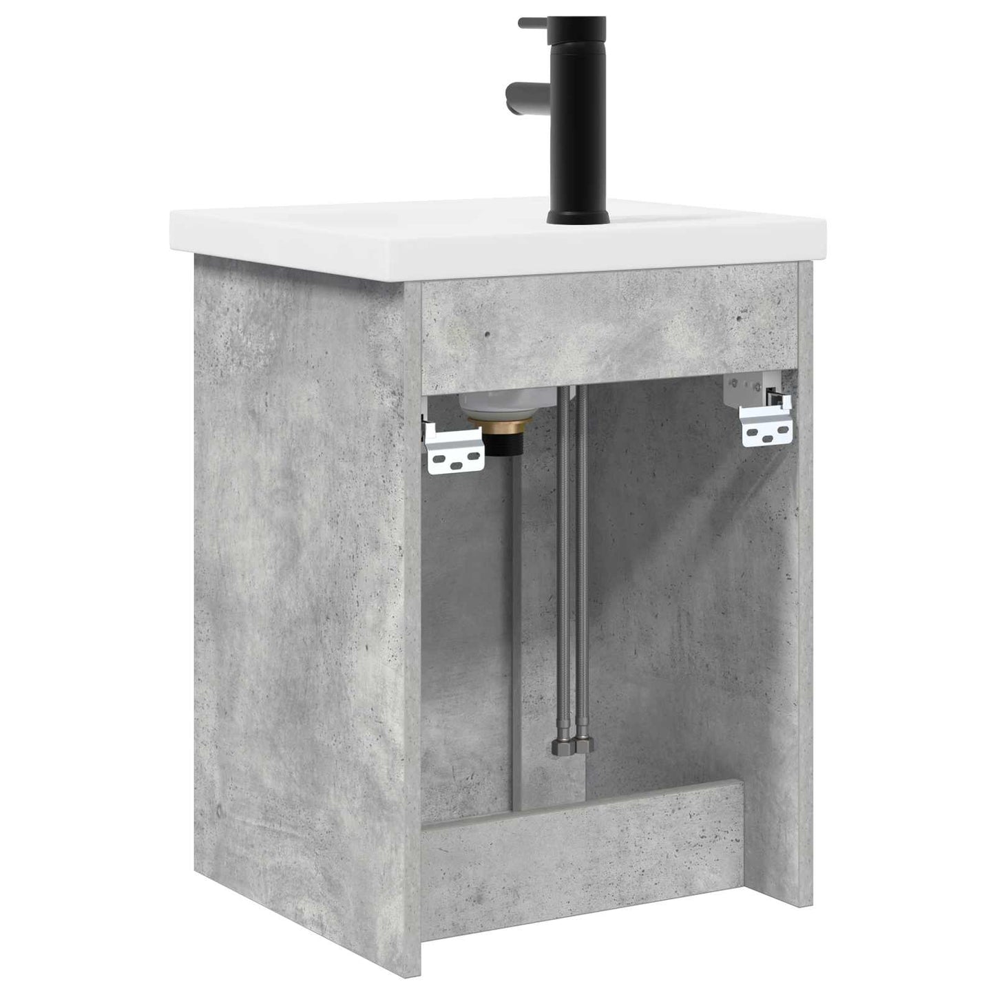 Badkamermeubel met kraan Betongrijs 42 x 40 x 74,5 cm is nu te koop bij PeponiXL, paradijselijk wonen!