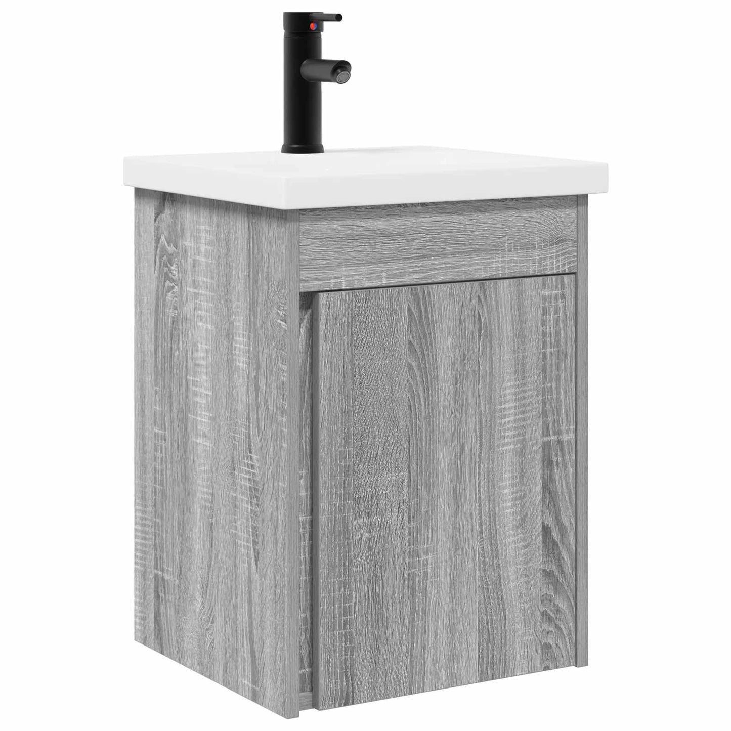 Badkamermeubel met kraan Grijs Sonoma 42 x 40 x 74,5 cm is nu te koop bij PeponiXL, paradijselijk wonen!