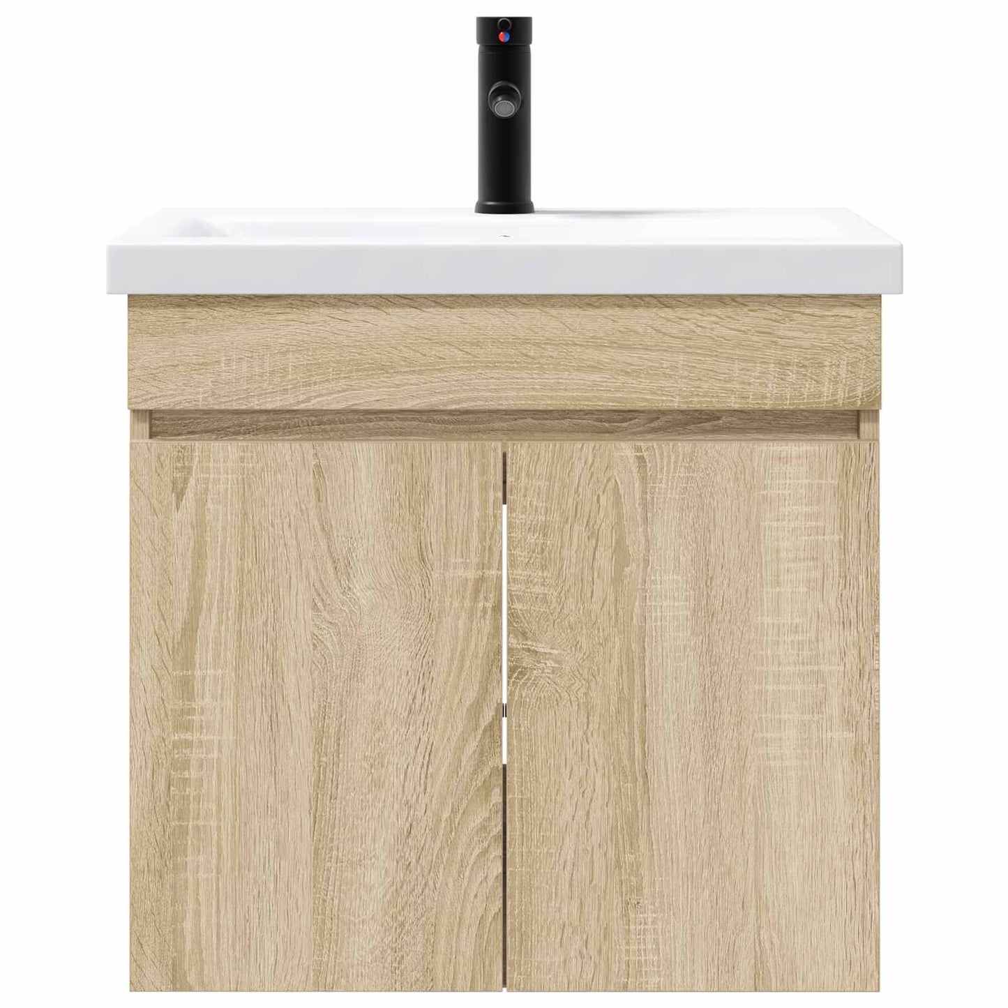 Badkamermeubel met kraan Sonoma Eiken 61 x 40 x 74,5 cm is nu te koop bij PeponiXL, paradijselijk wonen!