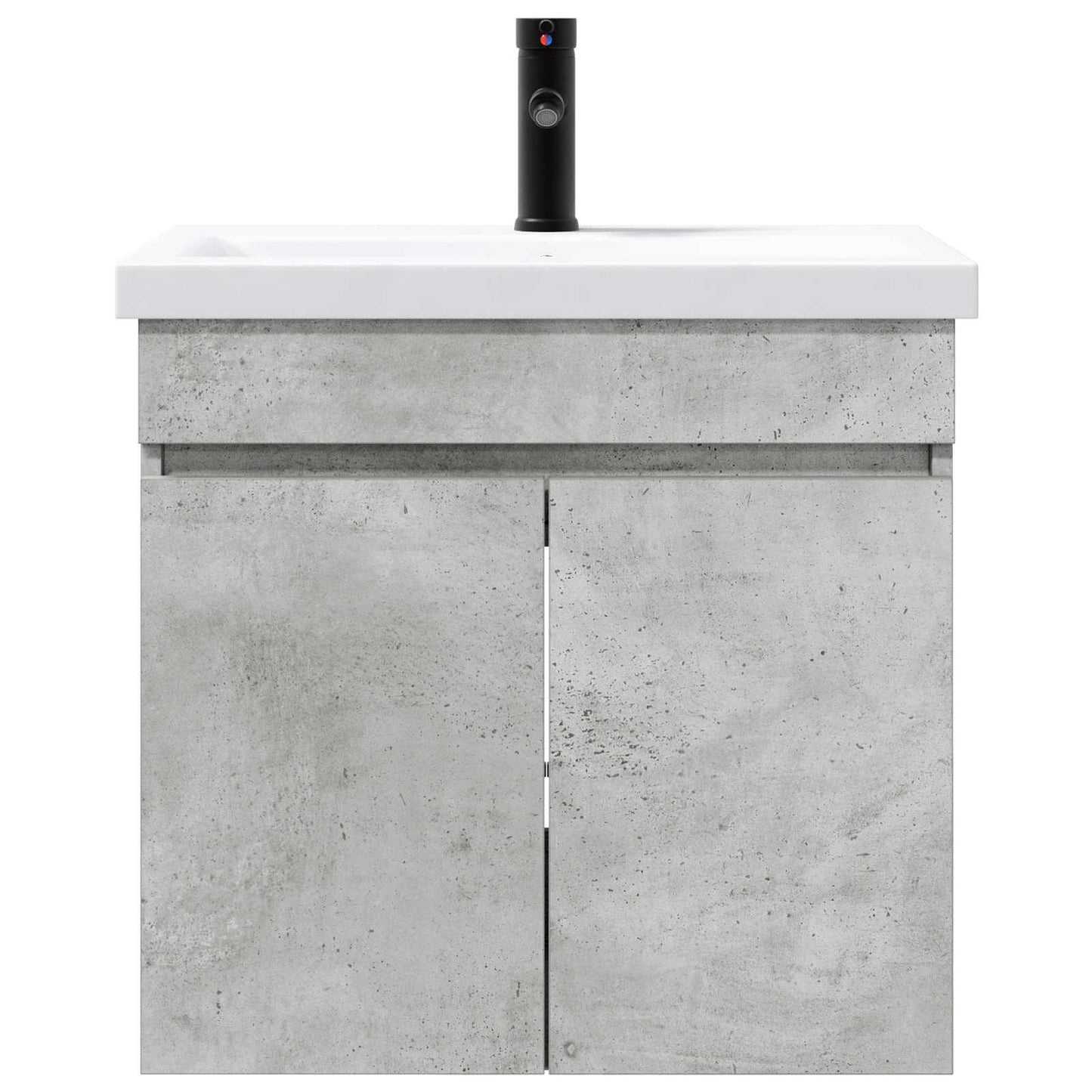 Badkamermeubel met kraan Betongrijs 61 x 40 x 74,5 cm is nu te koop bij PeponiXL, paradijselijk wonen!