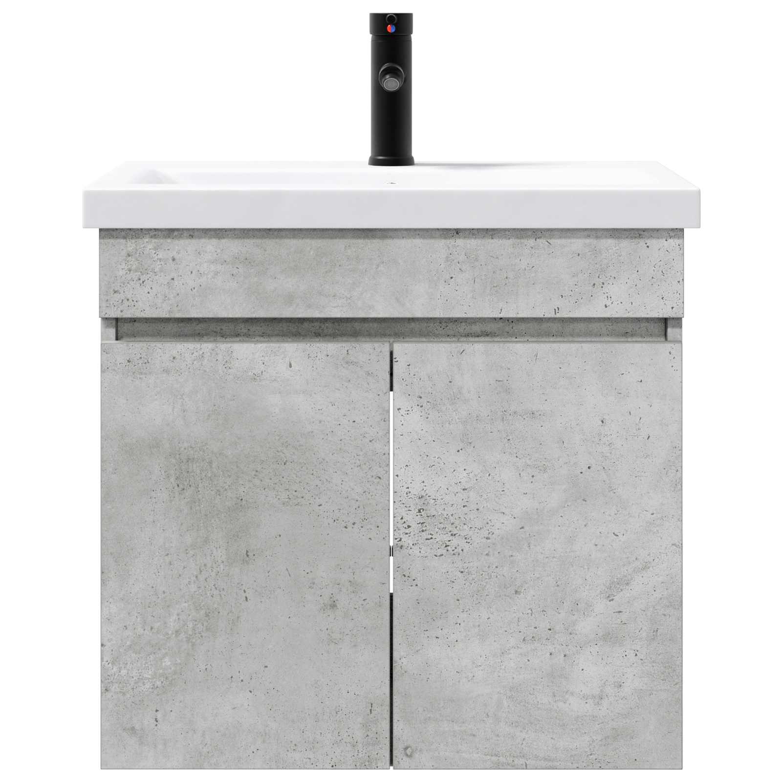 Badkamermeubel met kraan Betongrijs 61 x 40 x 74,5 cm is nu te koop bij PeponiXL, paradijselijk wonen!