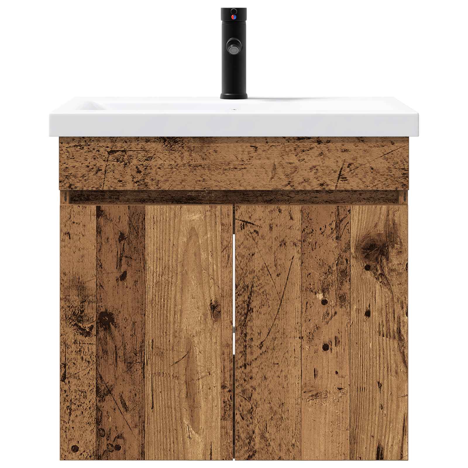 Badkamer wastafel met wasbak Oud hout 61 x 39 x 58 cm is nu te koop bij PeponiXL, paradijselijk wonen!