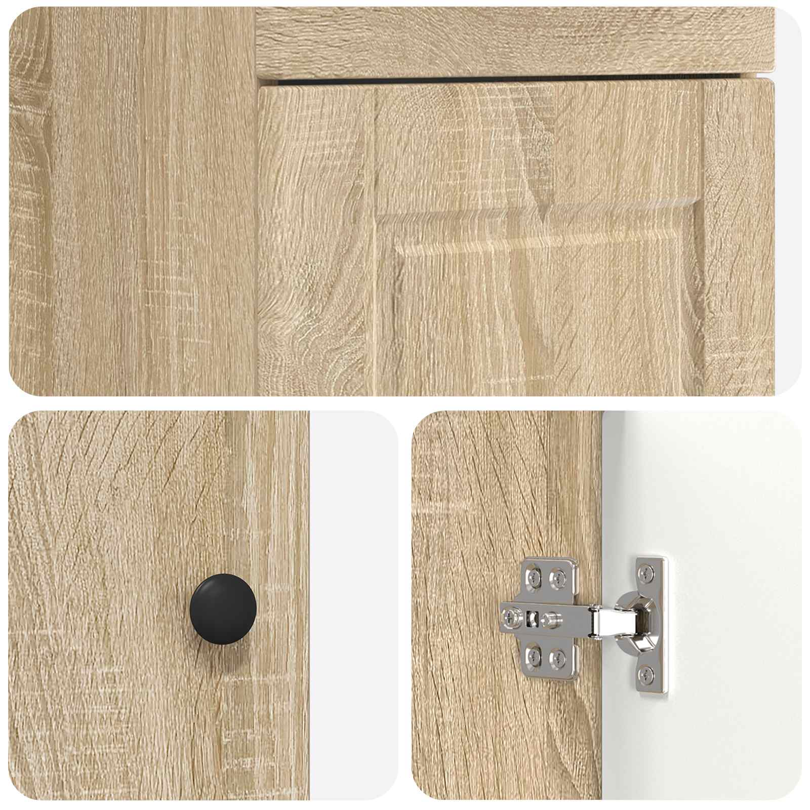 Badkamermeubel met Wasbak Sonoma Eiken 42 x 40 x 84,5 cm is nu te koop bij PeponiXL, paradijselijk wonen!