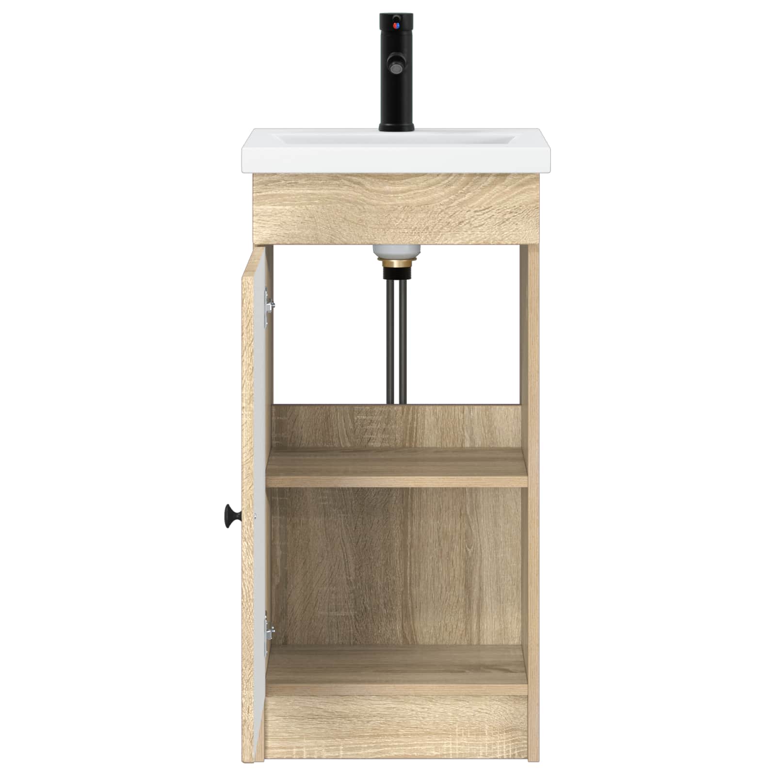 Badkamermeubel met Wasbak Sonoma Eiken 42 x 40 x 84,5 cm is nu te koop bij PeponiXL, paradijselijk wonen!