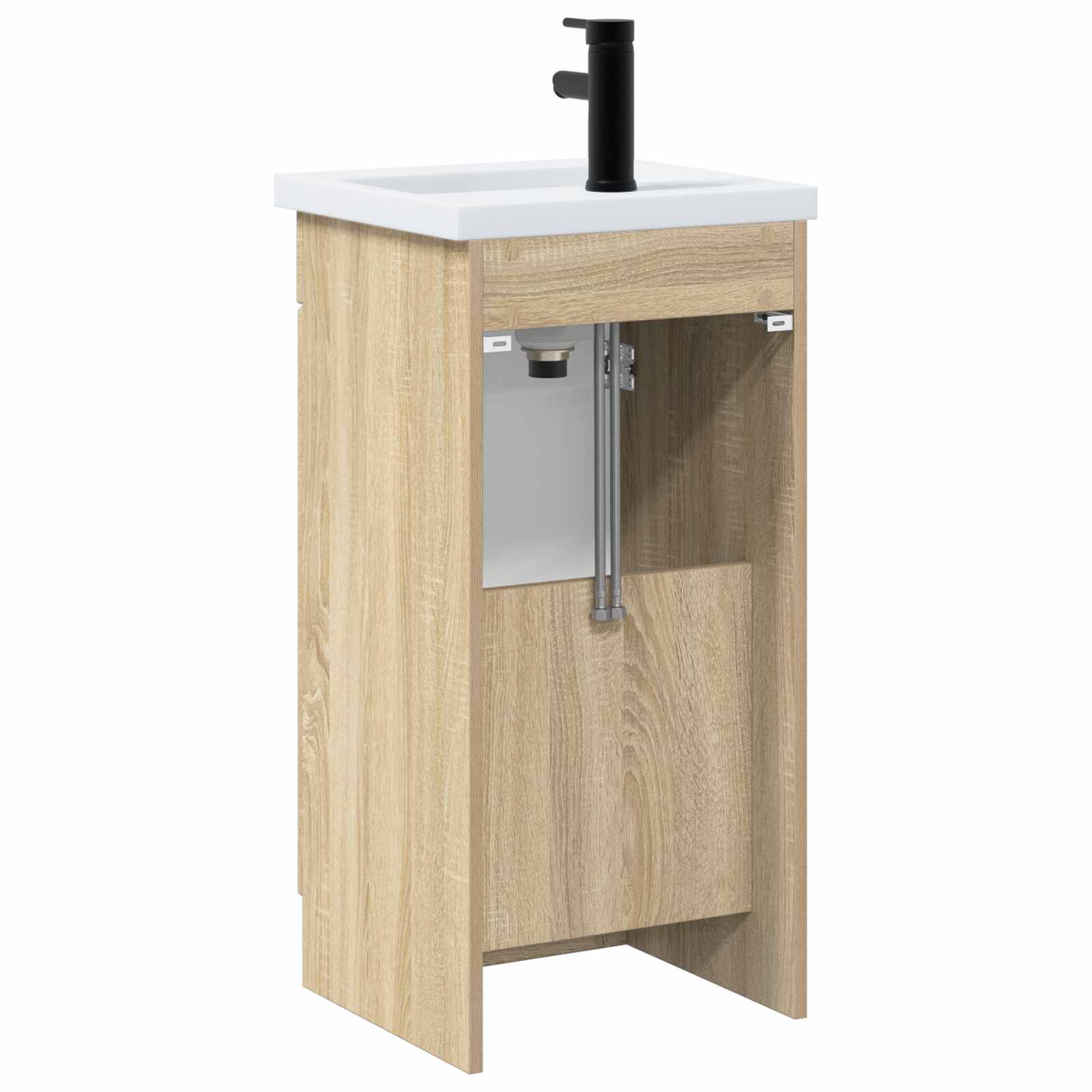 Badkamermeubel met Wasbak Sonoma Eiken 42 x 40 x 84,5 cm is nu te koop bij PeponiXL, paradijselijk wonen!
