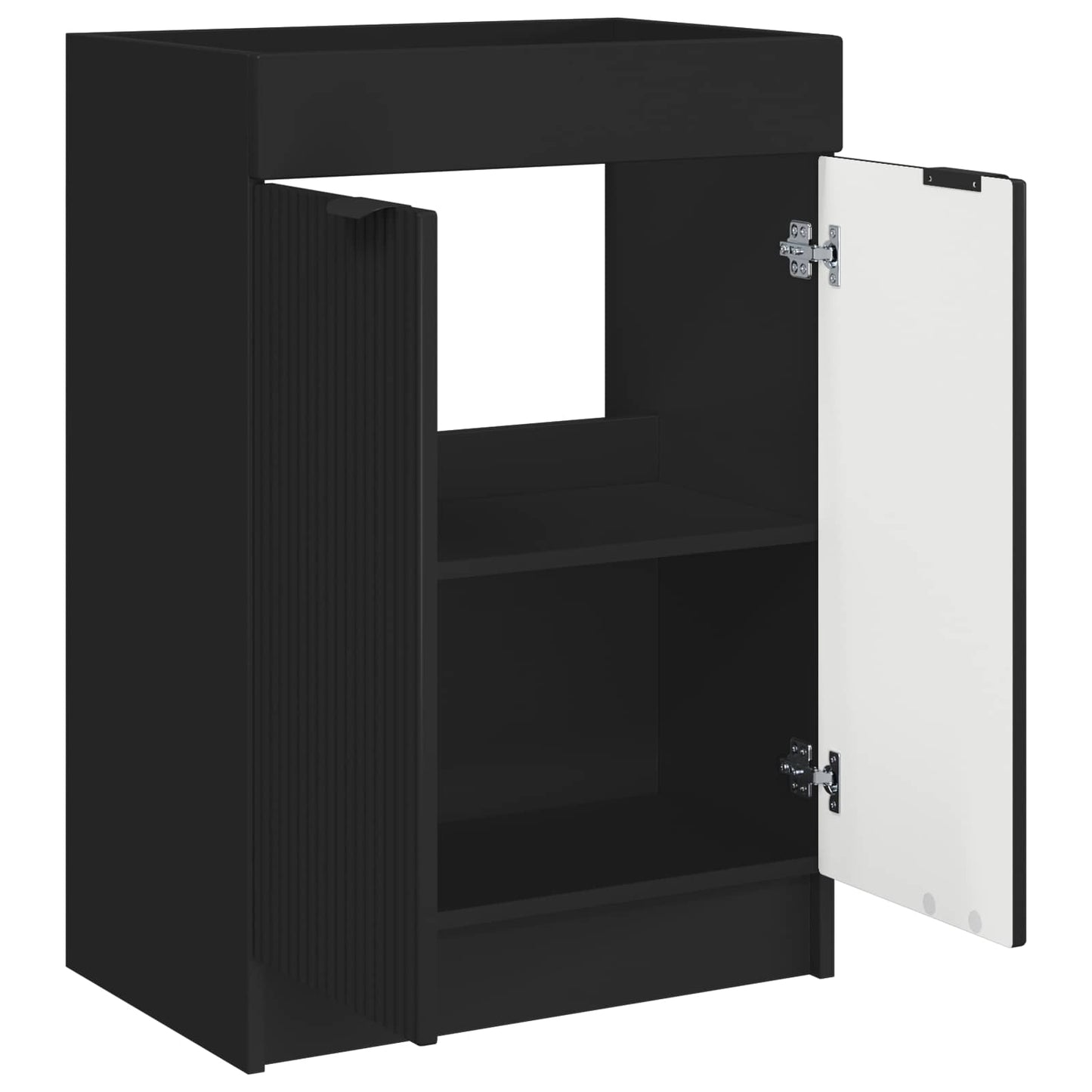 Badkamer onder wastafel kast Zwart 56 x 37,5 x 81 cm is nu te koop bij PeponiXL, paradijselijk wonen!
