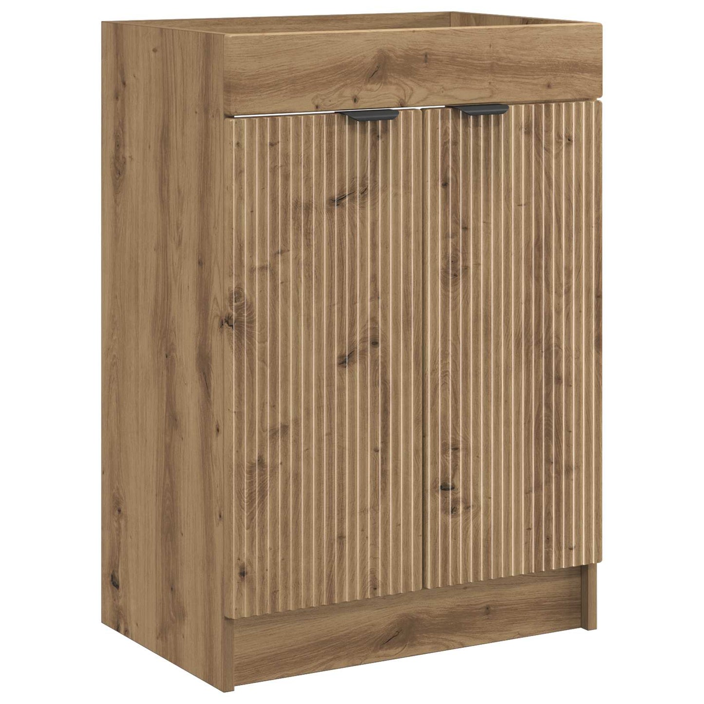 Badkamer onder wastafel kast Artisanaal eiken 56 x 37,5 x 81 cm