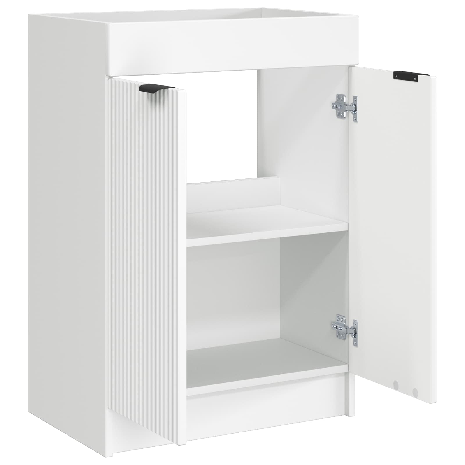 Badkamer onder wastafel kast Wit 78,5 x 37,5 x 81 cm is nu te koop bij PeponiXL, paradijselijk wonen!