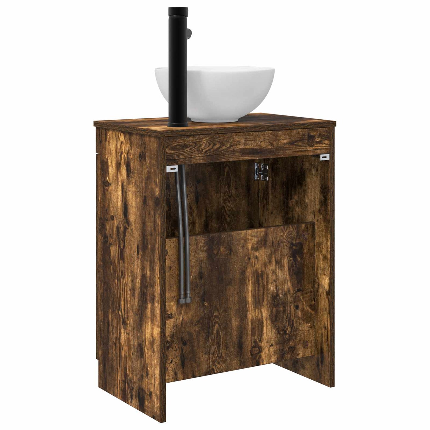 Badkamermeubel met Wasbak Gerookt eiken 54 x 35 x 83 cm is nu te koop bij PeponiXL, paradijselijk wonen!