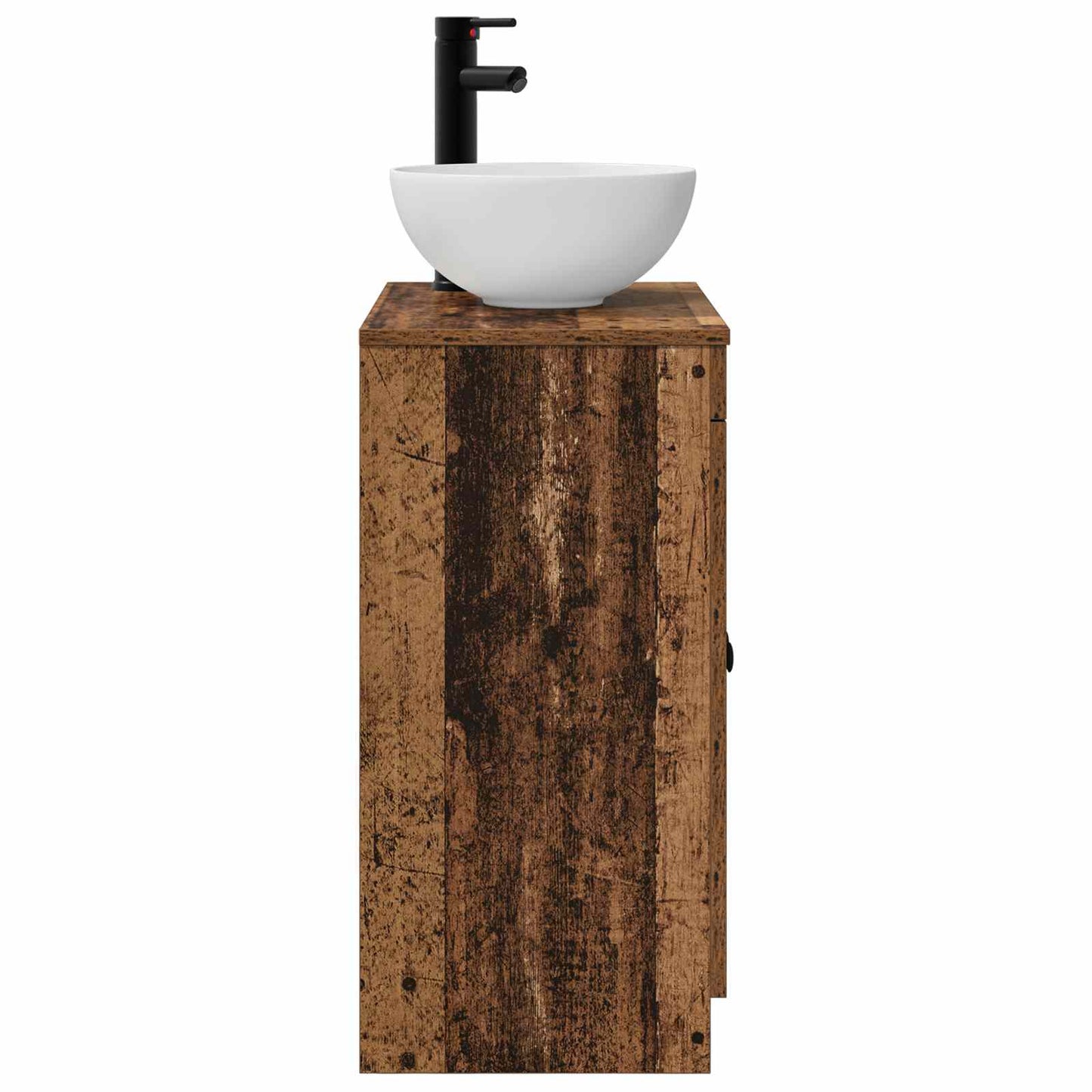 Badkamermeubel met Wasbak Oud hout 54 x 35 x 83 cm Bewerkt hout is nu te koop bij PeponiXL, paradijselijk wonen!