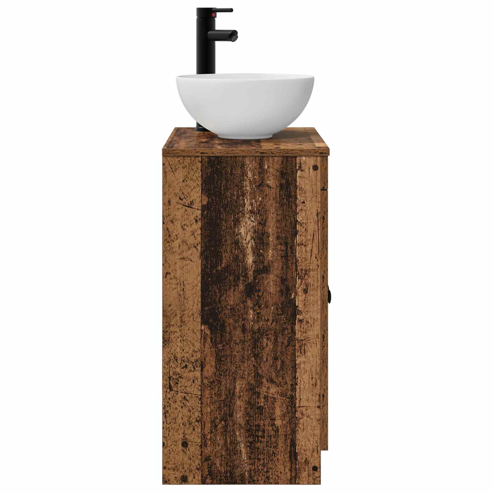 Badkamermeubel met Wasbak Oud hout 54 x 35 x 83 cm Bewerkt hout is nu te koop bij PeponiXL, paradijselijk wonen!