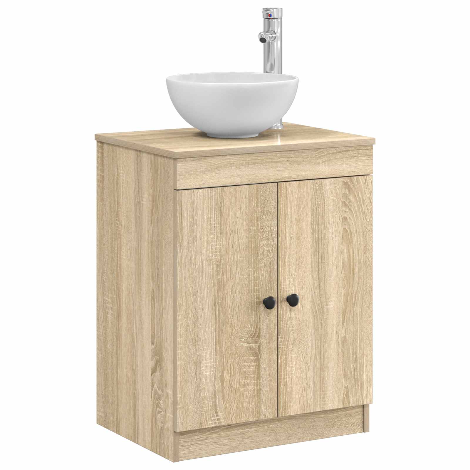 Badkamerkast Sonoma Eiken 54 x 41 x 70 cm Bewerkt hout is nu te koop bij PeponiXL, paradijselijk wonen!