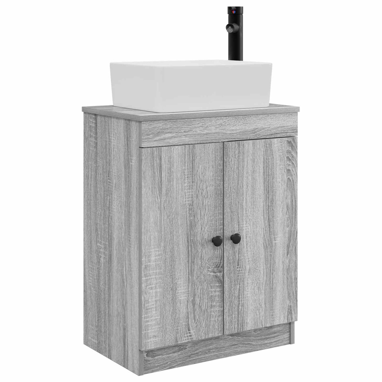 Badkamermeubel met Wasbak Grijs Sonoma 54 x 35 x 83 cm is nu te koop bij PeponiXL, paradijselijk wonen!