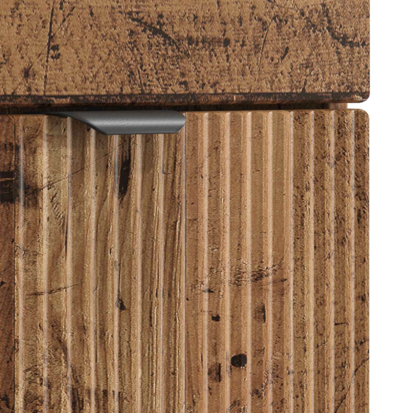 Badkamermeubel met Wasbak Oud hout 54 x 35 x 83 cm Bewerkt hout is nu te koop bij PeponiXL, paradijselijk wonen!