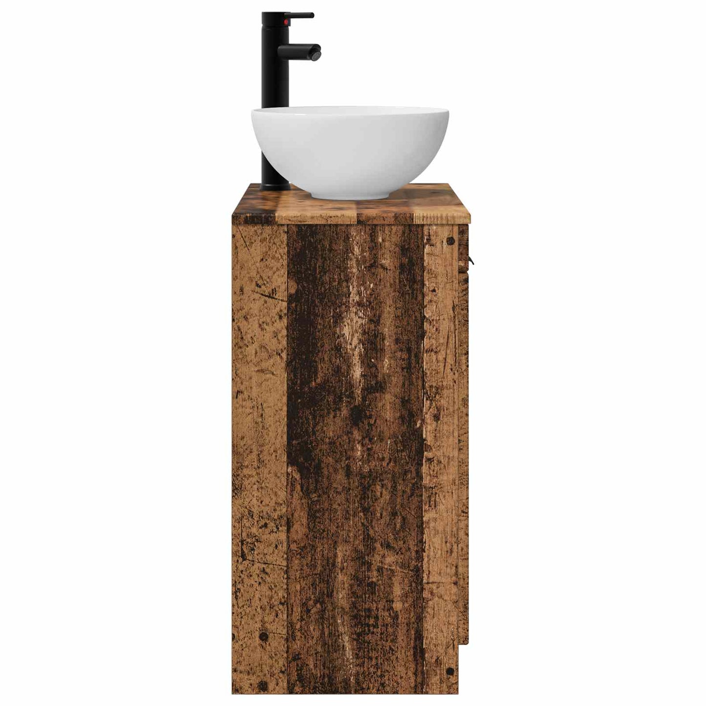 Badkamermeubel met Wasbak Oud hout 54 x 35 x 83 cm Bewerkt hout is nu te koop bij PeponiXL, paradijselijk wonen!