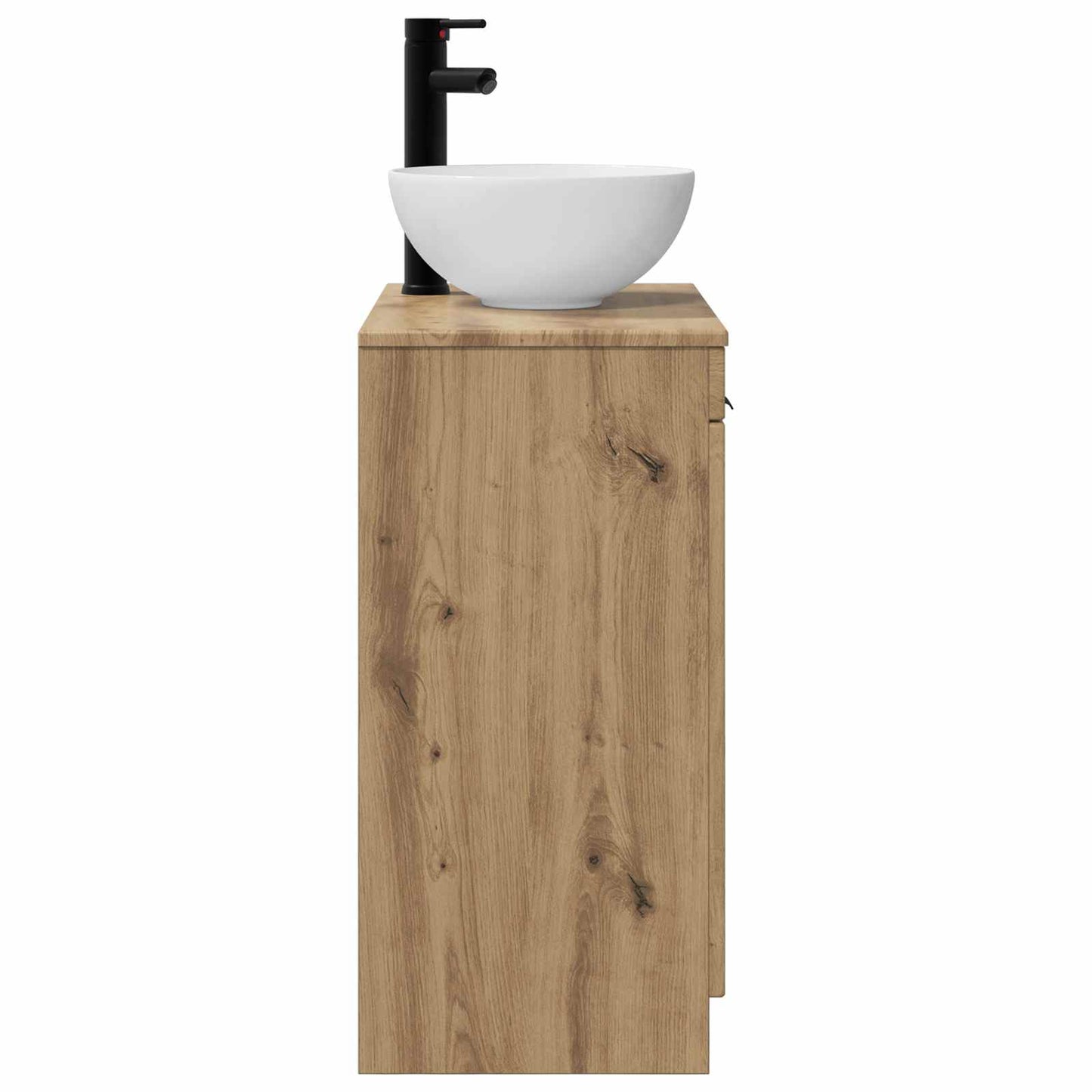Badkamermeubel met Wasbak Artisanaal eiken 54 x 35 x 83 cm is nu te koop bij PeponiXL, paradijselijk wonen!