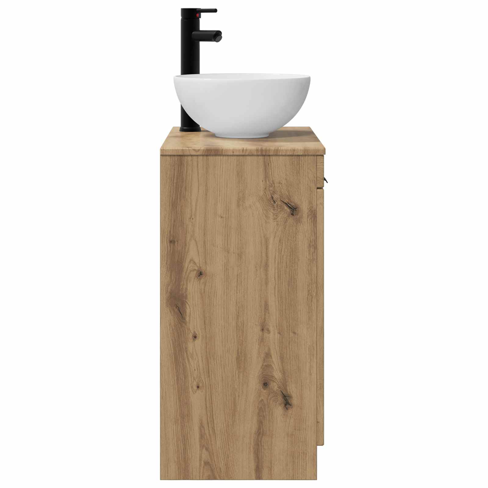 Badkamermeubel met Wasbak Artisanaal eiken 54 x 35 x 83 cm is nu te koop bij PeponiXL, paradijselijk wonen!