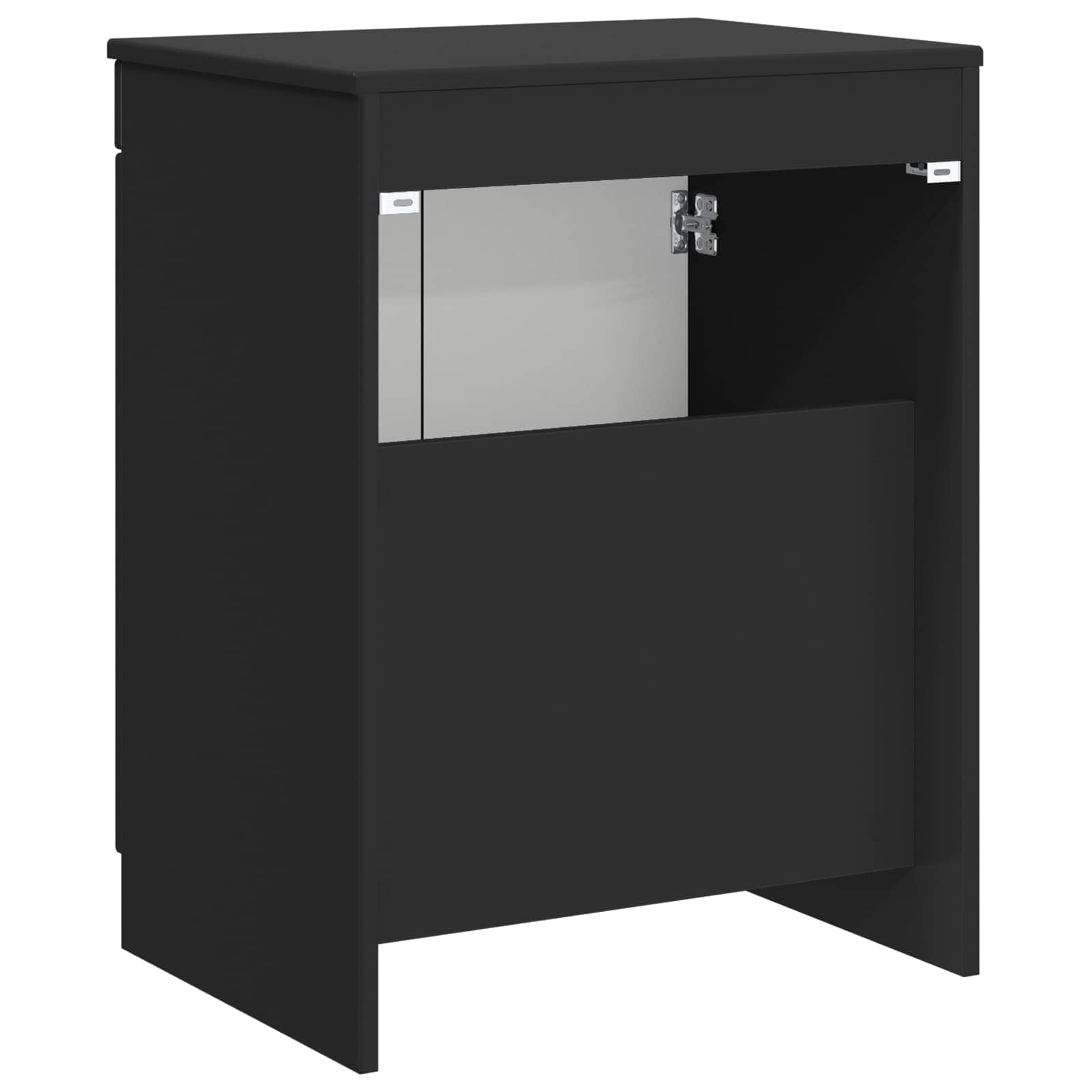 Badkamerkast Zwart 54 x 41 x 70 cm Bewerkt hout is nu te koop bij PeponiXL, paradijselijk wonen!