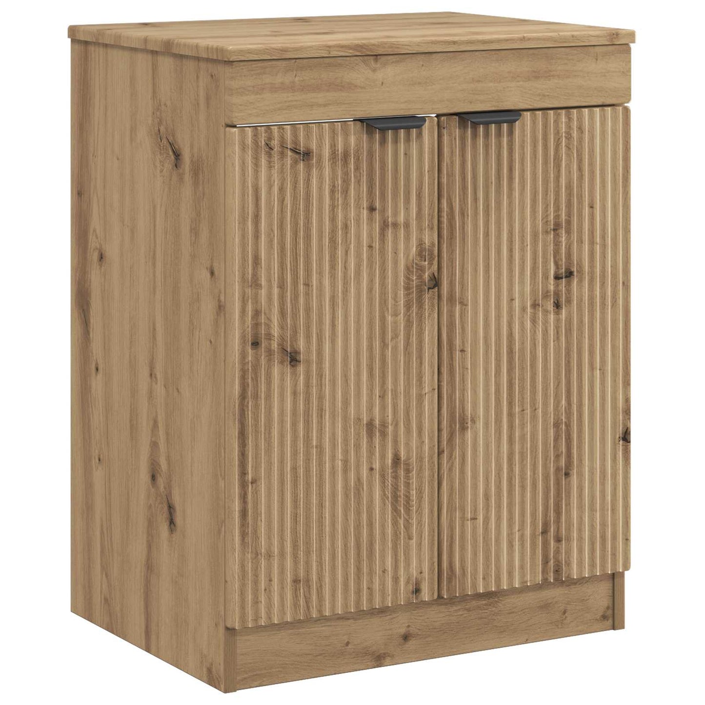 Badkamerkast Artisanaal eiken 54 x 41 x 70 cm Bewerkt hout is nu te koop bij PeponiXL, paradijselijk wonen!