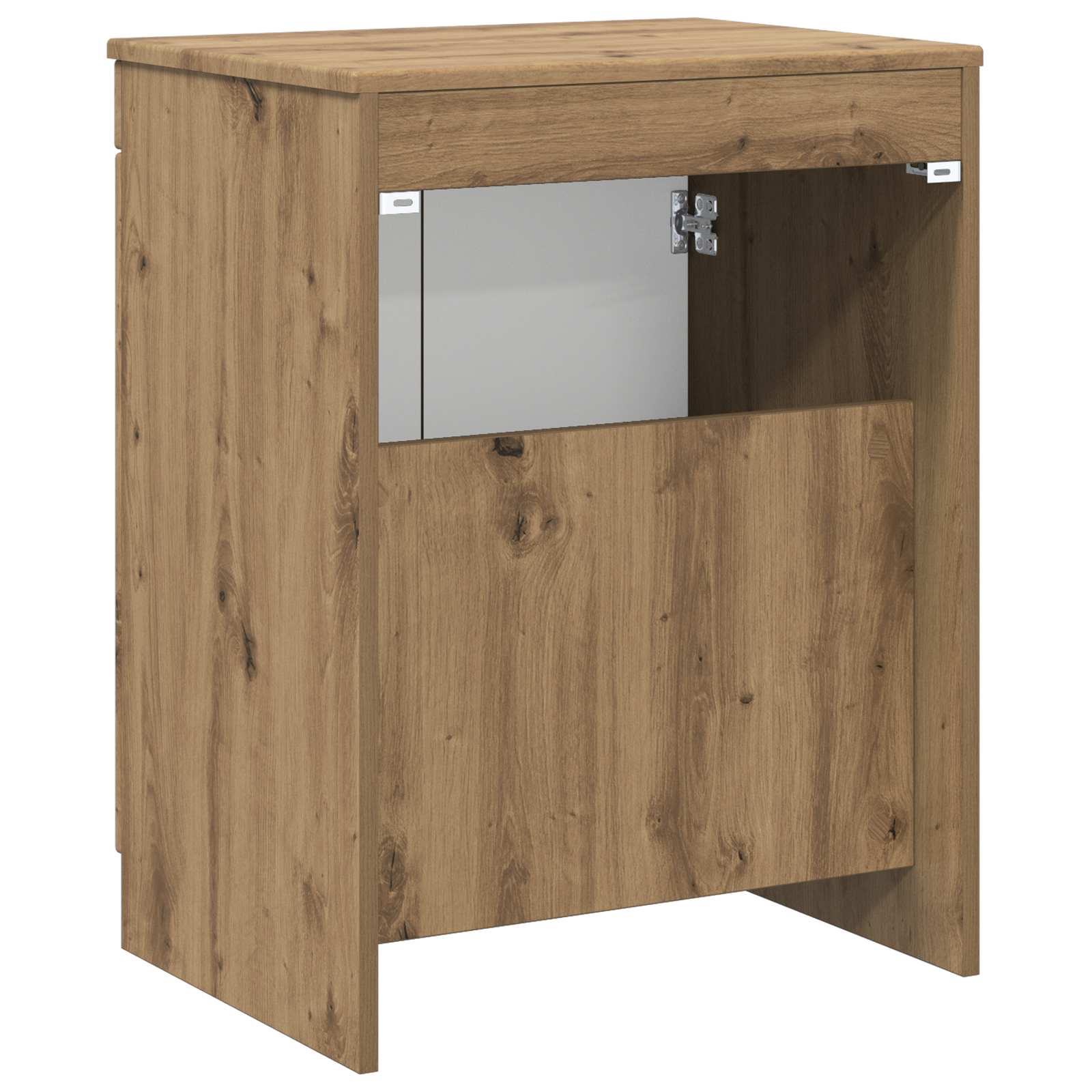 Badkamerkast Artisanaal eiken 54 x 41 x 70 cm Bewerkt hout is nu te koop bij PeponiXL, paradijselijk wonen!