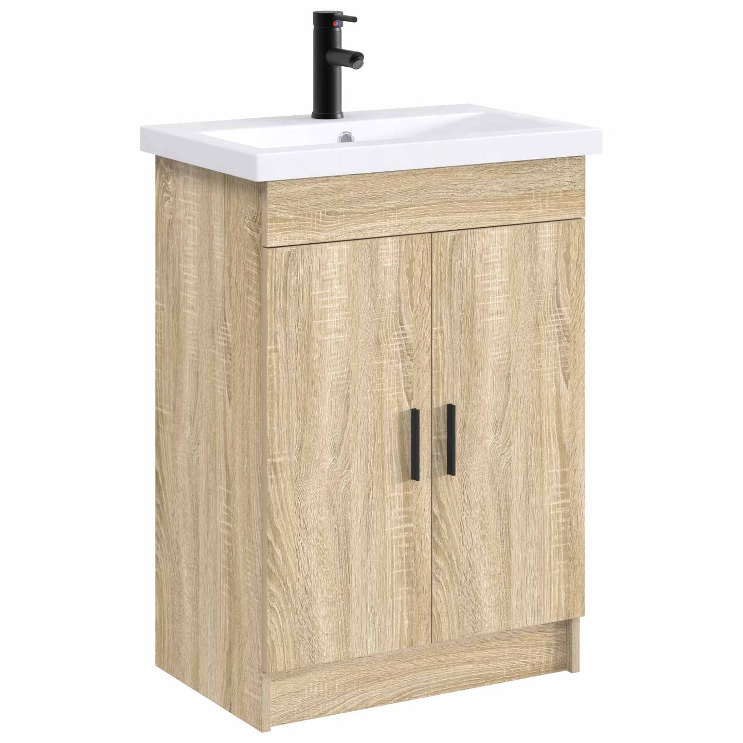 Badkamer Waskom Mat Zwart 61 x 40 x 16,5 cm Metaal is nu te koop bij PeponiXL, paradijselijk wonen!
