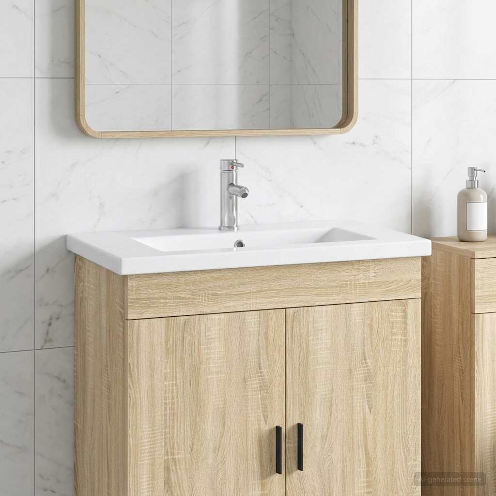 Badkamer Waskom Chroom 81 x 40 x 17,5 cm Metaal is nu te koop bij PeponiXL, paradijselijk wonen!