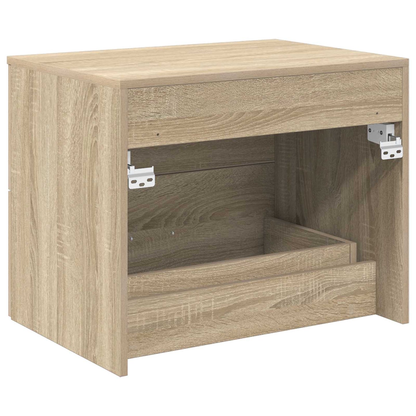 Wandgemonteerde Badkamerkast Sonoma Eiken 62,5 x 44,5 x 50 cm is nu te koop bij PeponiXL, paradijselijk wonen!