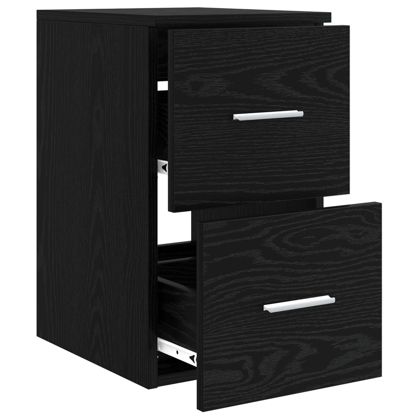 Badkamerkast Tussenin Zwart eiken 30 x 41 x 50 cm Bewerkt hout is nu te koop bij PeponiXL, paradijselijk wonen!