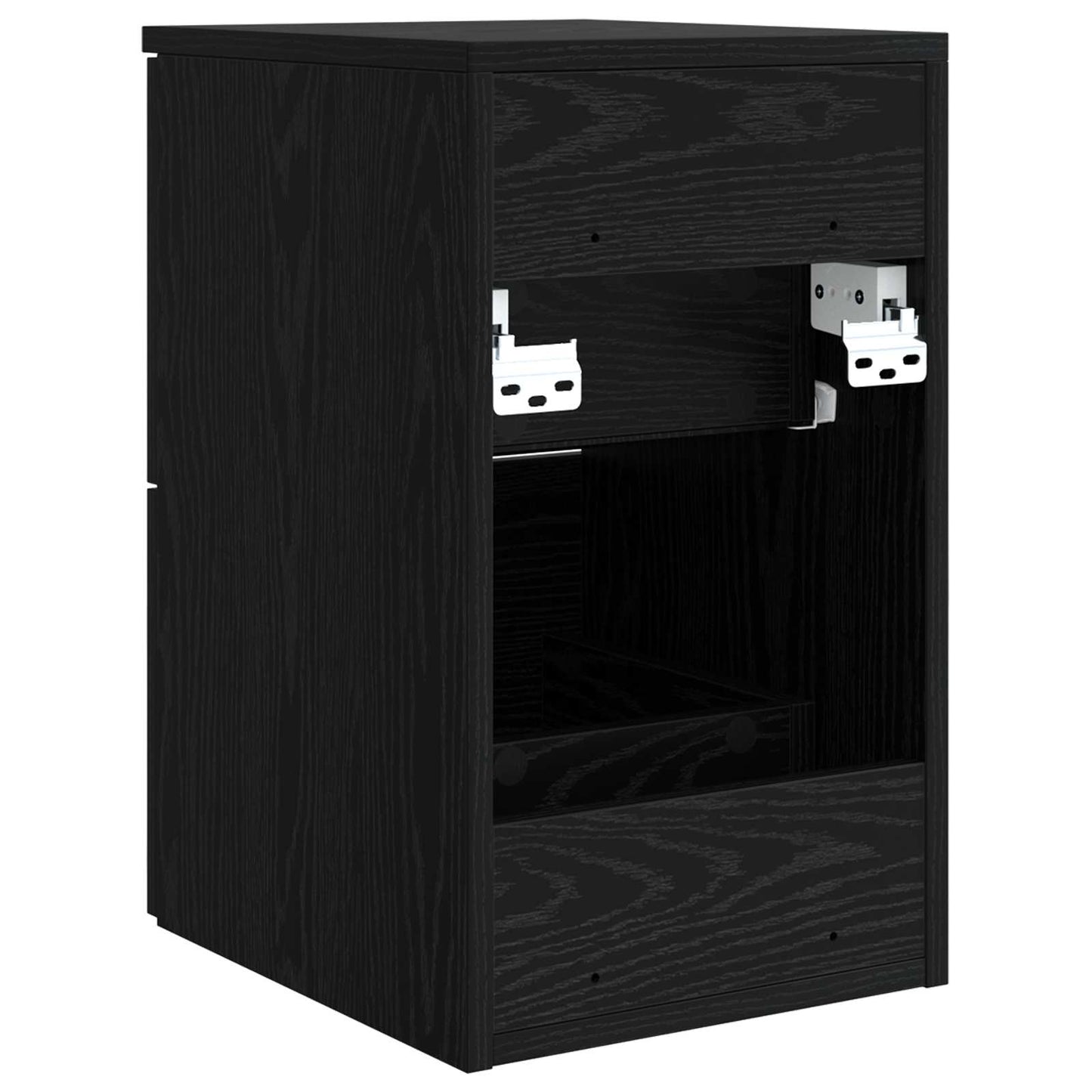 Badkamerkast Tussenin Zwart eiken 30 x 41 x 50 cm Bewerkt hout is nu te koop bij PeponiXL, paradijselijk wonen!
