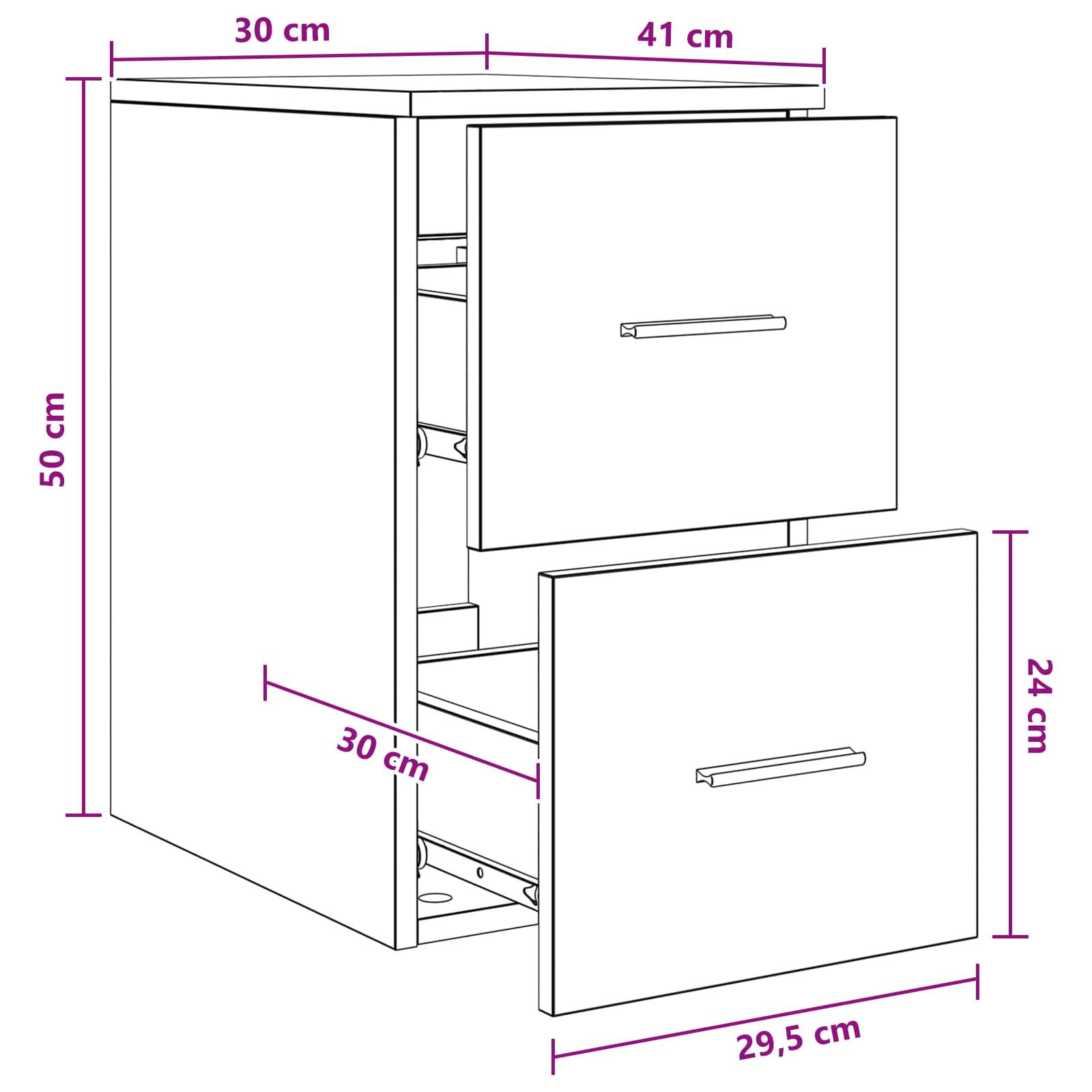 Badkamerkast Tussenin Zwart eiken 30 x 41 x 50 cm Bewerkt hout is nu te koop bij PeponiXL, paradijselijk wonen!