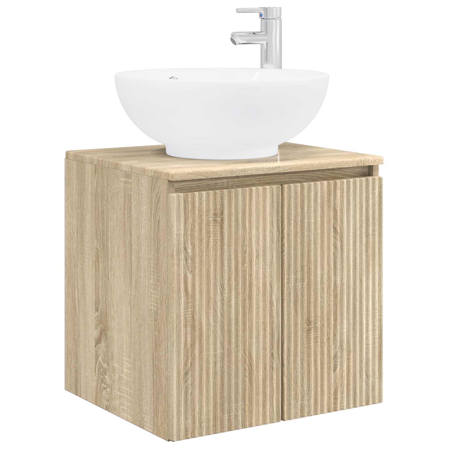 Wandgemonteerde wastafelmeubel Sonoma Eiken 49,5 x 44,5 x 65 cm is nu te koop bij PeponiXL, paradijselijk wonen!