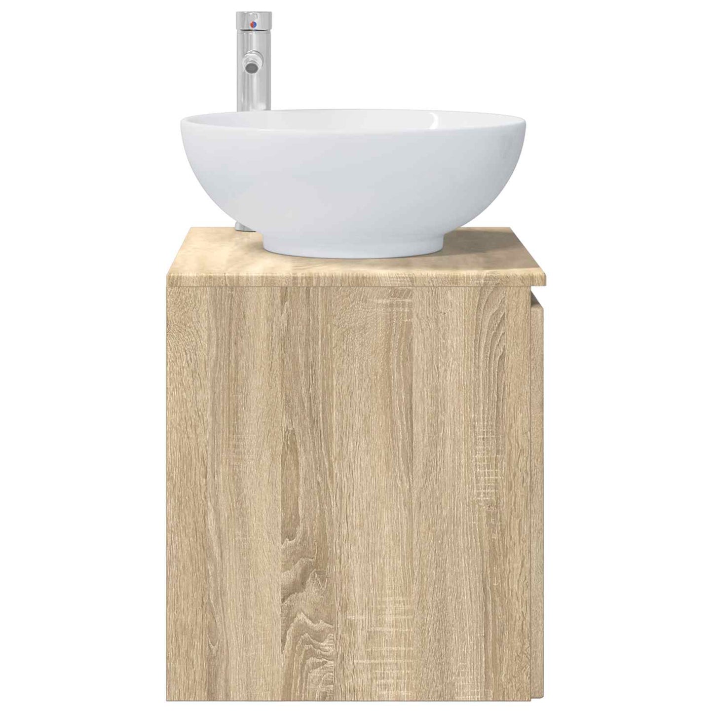 Wandgemonteerde wastafelmeubel Sonoma Eiken 49,5 x 44,5 x 65 cm is nu te koop bij PeponiXL, paradijselijk wonen!