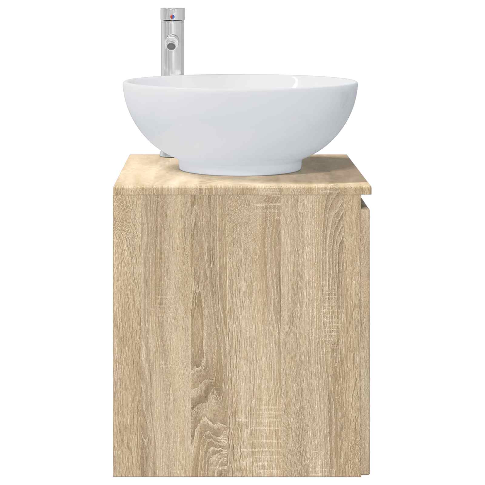 Wandgemonteerde wastafelmeubel Sonoma Eiken 49,5 x 44,5 x 65 cm is nu te koop bij PeponiXL, paradijselijk wonen!