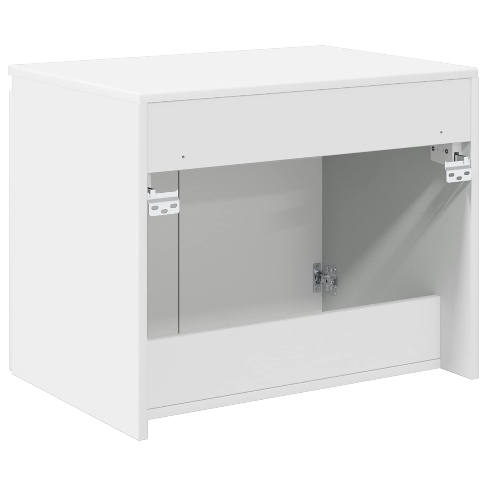 Wand Gemonteerde Badkamerkast Wit 62,5 x 44,5 x 50 cm is nu te koop bij PeponiXL, paradijselijk wonen!
