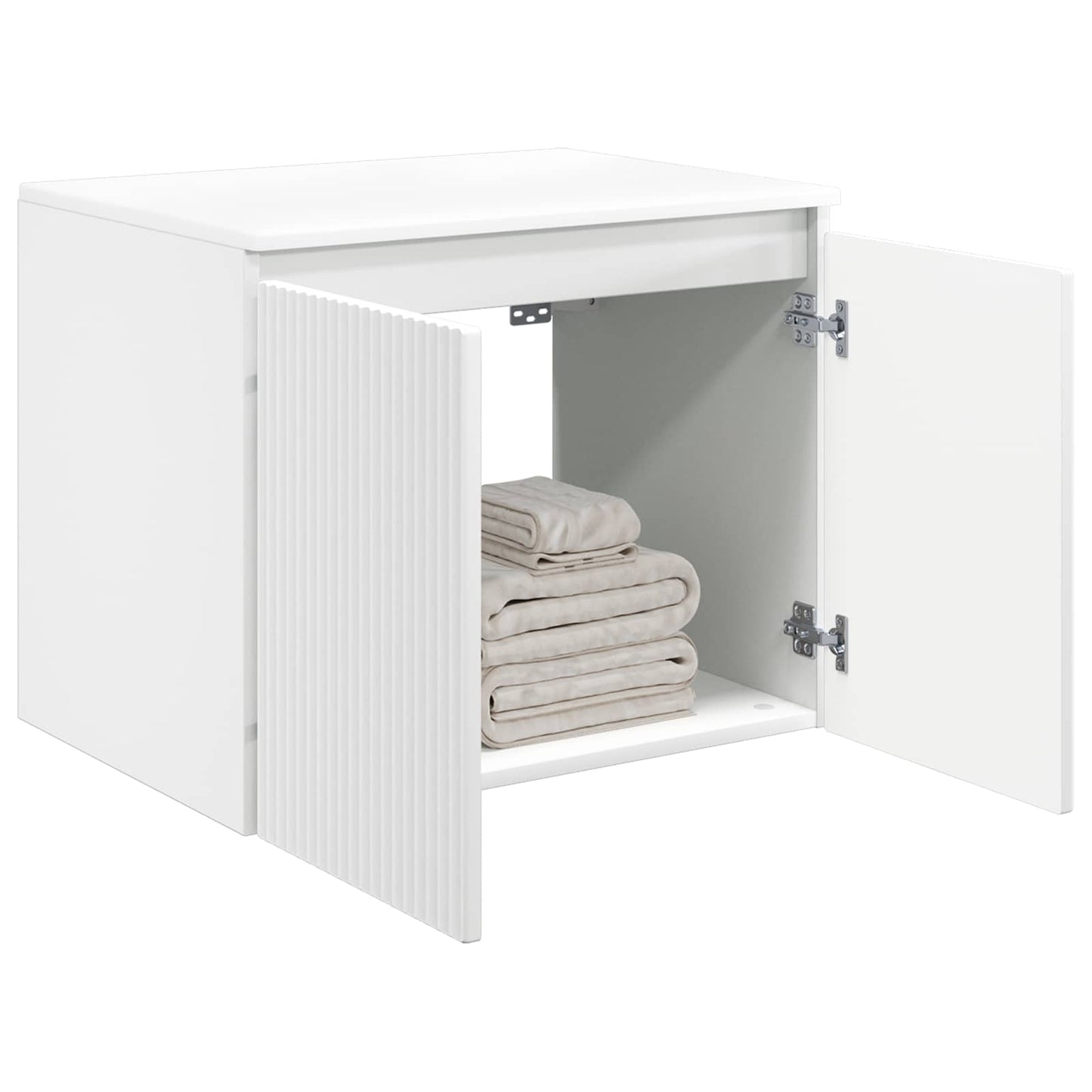 Wand Gemonteerde Badkamerkast Wit 62,5 x 44,5 x 50 cm is nu te koop bij PeponiXL, paradijselijk wonen!
