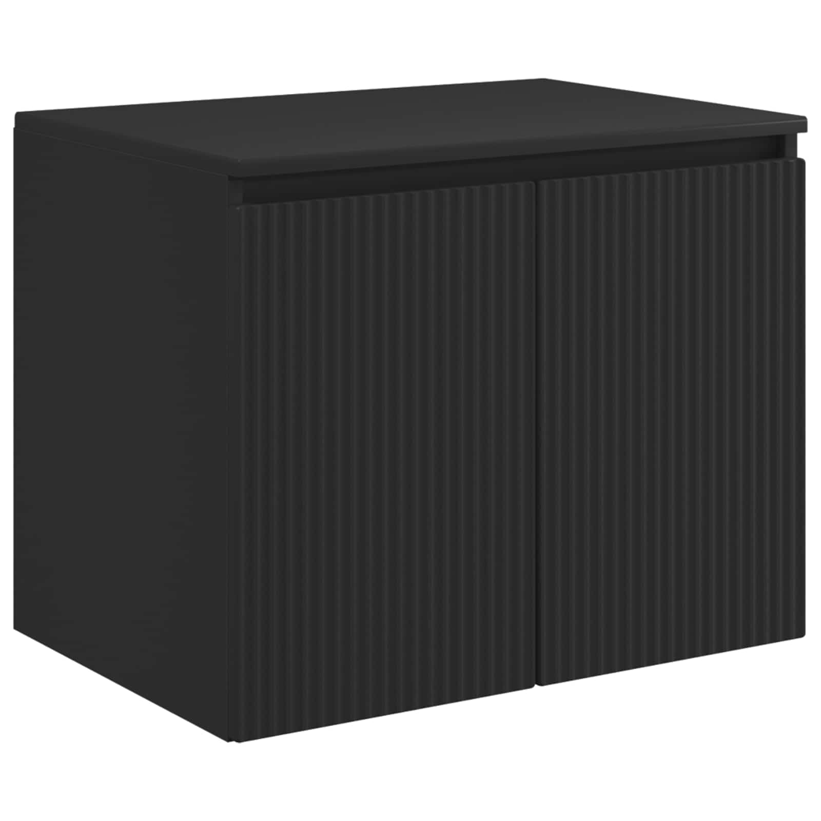Wand Gemonteerde Badkamerkast Zwart 62,5 x 44,5 x 50 cm is nu te koop bij PeponiXL, paradijselijk wonen!